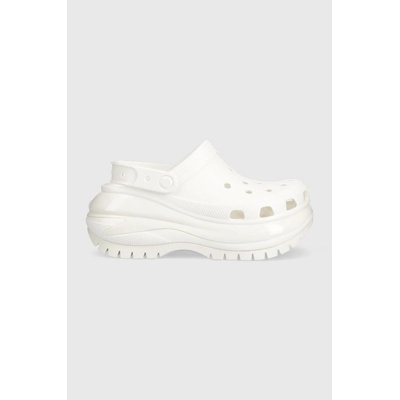 Crocs Чехли Crocs Classic Mega Crush Clog в бяло с платформа 207988 (207988.100)