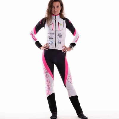 Karpos RACE dámska kombinéza biela ružová