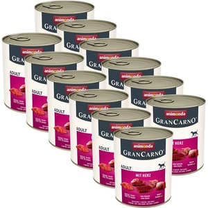 Animonda GranCarno Adult свинско с сърца 12 x 800 г