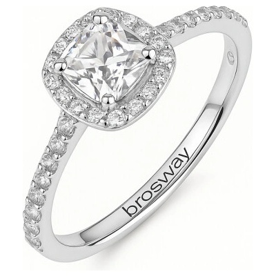 Brosway stříbrný prsten Fancy Infinite White BWFIW162