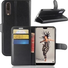 Pouzdro Wallet PU kožené Huawei P20 - černé