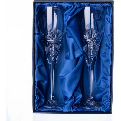 ONTE CRYSTAL Broušené sklenice na bílé víno Mašle Počet sklenic 2 x 260 ml
