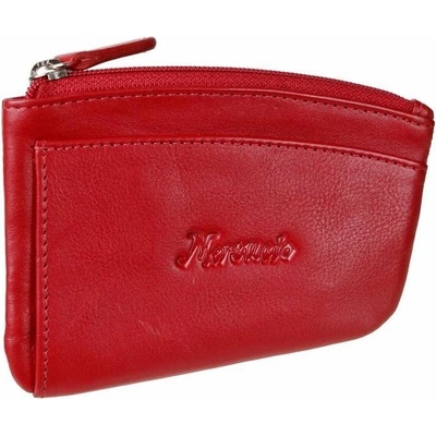 Kľúčenka MERCUCIO puzdro na kľúče z nappa kože Červené 11 x 8-6,5 cm