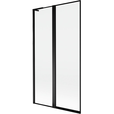 Mist L параван за вана 2-крилов ляв 100 x 150 см, черна рамка, черен - 8A9L-100-011-70-70-L (8A9L-100-011-70-70-L)