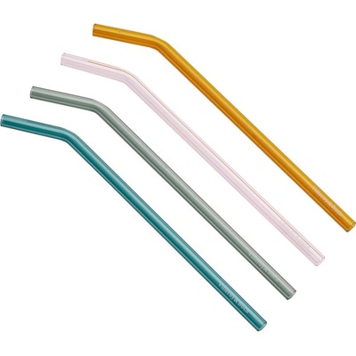 Villeroy & Boch Artesano Hot&Cold Beverages sada 4 skleněných brček s kartáčkem na čištění 11 7243 7910