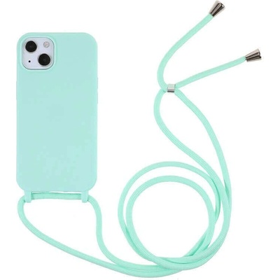 Pouzdro SES Gumové ochranné se šňůrkou na krk Samsung Galaxy A54 5G - světle zelené