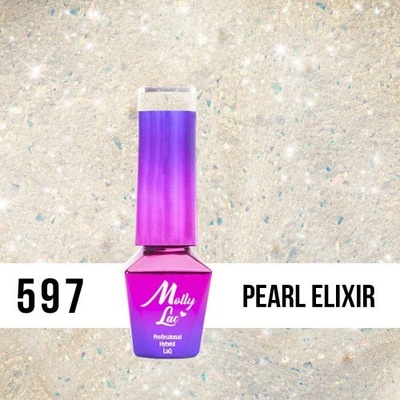Molly Lac Gél lak Mermaid Whispers PEARL ELIXIR 597 5 ml