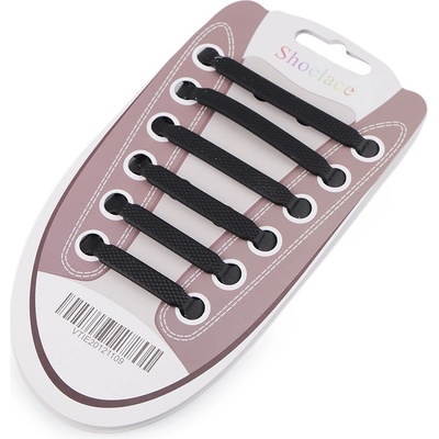 Prima-obchod Silikonové tkaničky do bot, barva černá