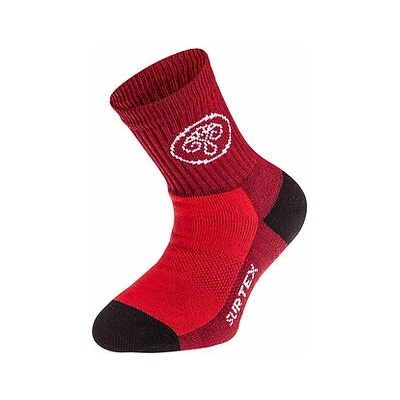 Surtex Tenké Merino Ponožky Červená
