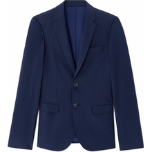 Pánske modré oblekové bi-stretch sako CELIO slim fit