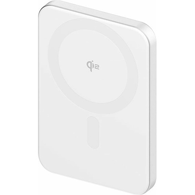 AlzaPower Qi2 Ultra Slim 5000 mAh biela