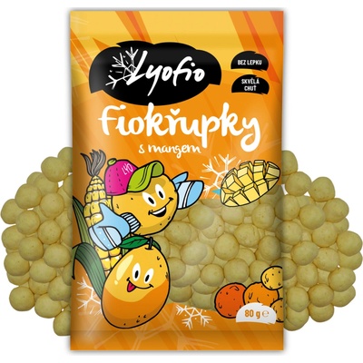 Lyofio Kukuřičné křupky mango 80 g – Zbozi.Blesk.cz