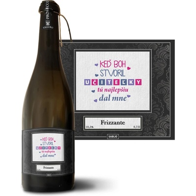 Sablio Keď Boh stvoril učiteľky Prosecco biele suché šumivé víno 10,5 % 0,75 l (holá fľaša)