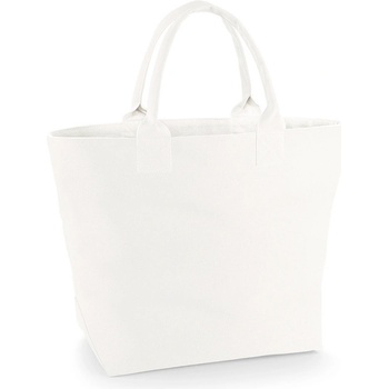 Dvoubarevná plátěná taška do ruky Quadra béžová