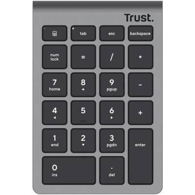 TRUST Xalas цифрова клавиатура Laptop/PC РЧ безжичен Сребърен (25709)
