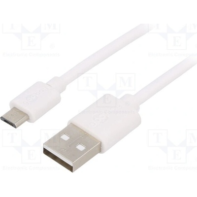 Goobay 77527 USB 2.0, USB A vidlice, USB B, micro vidlice, niklovaný, 1m