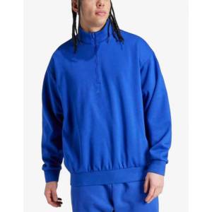 Adidas Basketball Half-Zip Sweatshirt Blue - magazinko