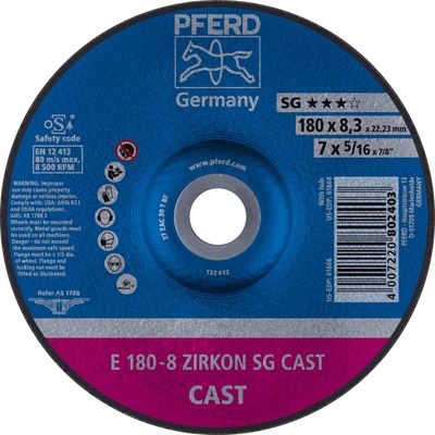 Pferd Brúsny kotúč 180 x 8,3 x 22,23 mm 4007220802403