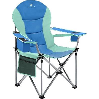 Skládací campingová židle WITEBLAZE DE-LUXE zelená/modrá 1013762