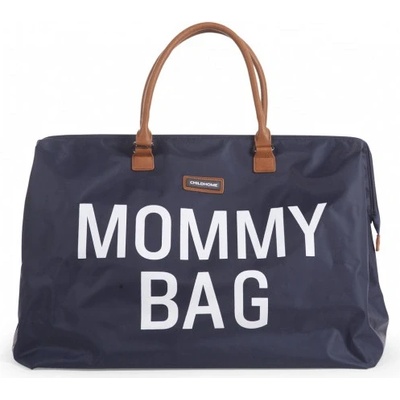 Childhome taška Mommy Bag Grey Stripes Red/modrá