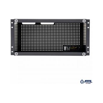 ATTE POWER Ракова кутия, метална, 5u, 180 mm, тъмно сива
