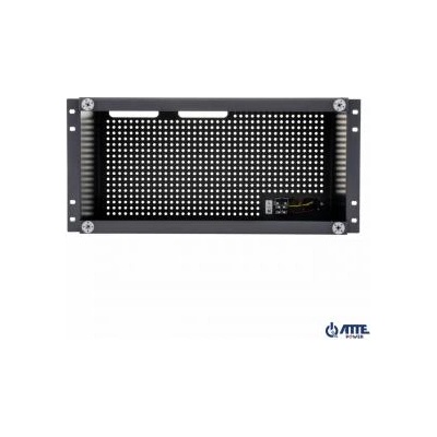ATTE POWER Ракова кутия, метална, 5u, 180 mm, тъмно сива