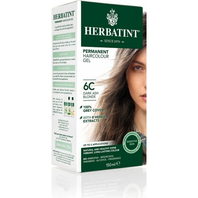 Herbatint permanentní barva na vlasy tmavá popelavá blond 6C 150 ml