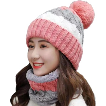 HARAHU Шапка и тунел - Розов kp21299 (21299)