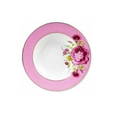 Pip Studio Floral Polévkový talíř růžový 21,5cm