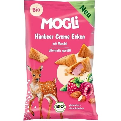 MOGLI Bio plnené malinové taštičky 30 g