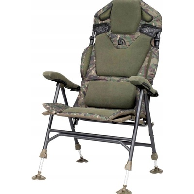 Trakker Křeslo komfortní s područkami Levelite Camo Longback Recliner – Zboží Mobilmania