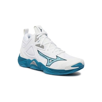 Mizuno Wave Momentum 3 Mid White / Sailor Blue / Silver – Zboží Mobilmania