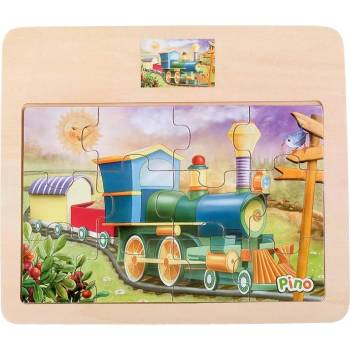 Image 1 of Pino Дървен пъзел от 12 части - Влакче, Pino (4102.3)