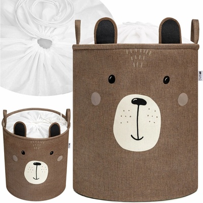 SIPO Koš XL Premium Medvídek uzavíratelný hnědý 63 L – Hledejceny.cz