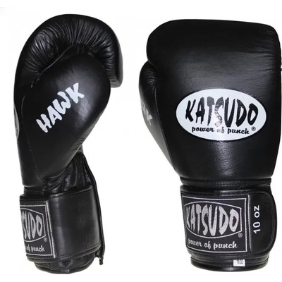 Katsudo Боксови ръкавици Hawk, черни (1004.black)