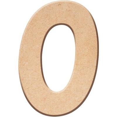 Dřevěné písmeno Aladine k dekoraci, 15 cm - O