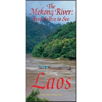 Mekong River: from source to sea featuring Laos map