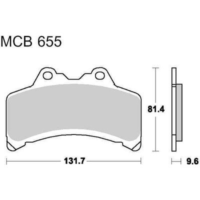 Brzdové destičky LUCAS MCB 660 SV 2H674706