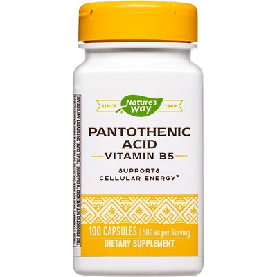 Nature's Way Pantothenic Acid (Vitamin В5), 100 капсули, Nature's Way