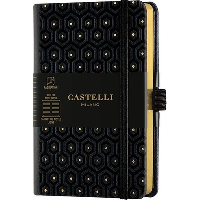 Castelli Milano Linkovaný zápisník A6, Copper&Gold Honey Gold