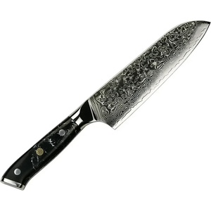 Chefsblade Кухненски нож - Chefsblade - Santoku - дръжка от тюркоаз - CB 100112