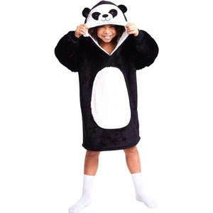 Cozy Noxxiez CH326 Panda - топло телевизионно одеяло с качулка за деца на възраст 7-12 години (20-CH326)