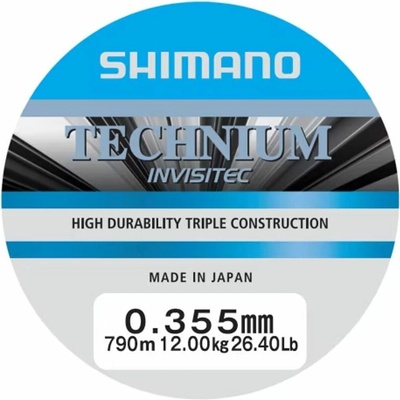 Shimano Technium Invisitec mono grey 790 m 0,355 mm 12 kg – Sleviste.cz