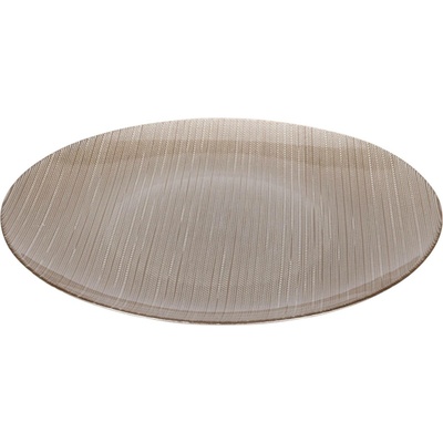 Home Styling Collection Skleněný plochý talíř KARNEOL 32 cm zlatá