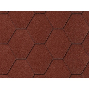 Onduline Bardoline Classic Bitúmenová šindeľ hexagón tehlová červená 3 m²