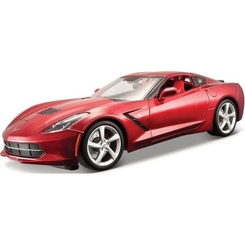 MAISTO Maitso 2014 Corvette StinŠedá metal červený 1:18