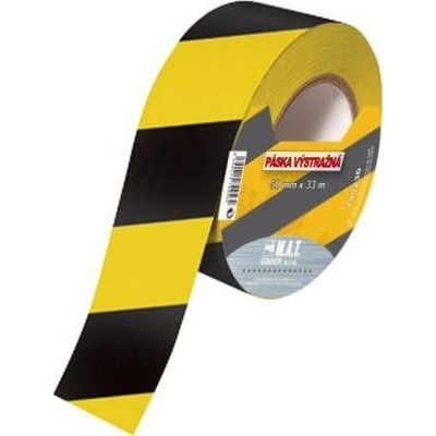 MAT group páska výstražná 75 mm x 500 m žluto-černá