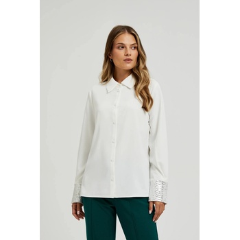 Moodo Бяла риза с пайети по маншетите Moodo Moodo | Byal | ЖЕНИ | XS
