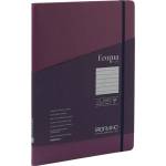 Fedrigoni Тетрадка Ecoqua+, A4, картонена корица, със скрита спирала, 70 листа, лилава