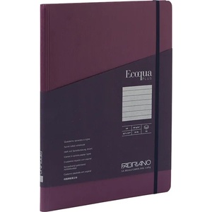 Fedrigoni Тетрадка Ecoqua+, A4, картонена корица, със скрита спирала, 70 листа, лилава